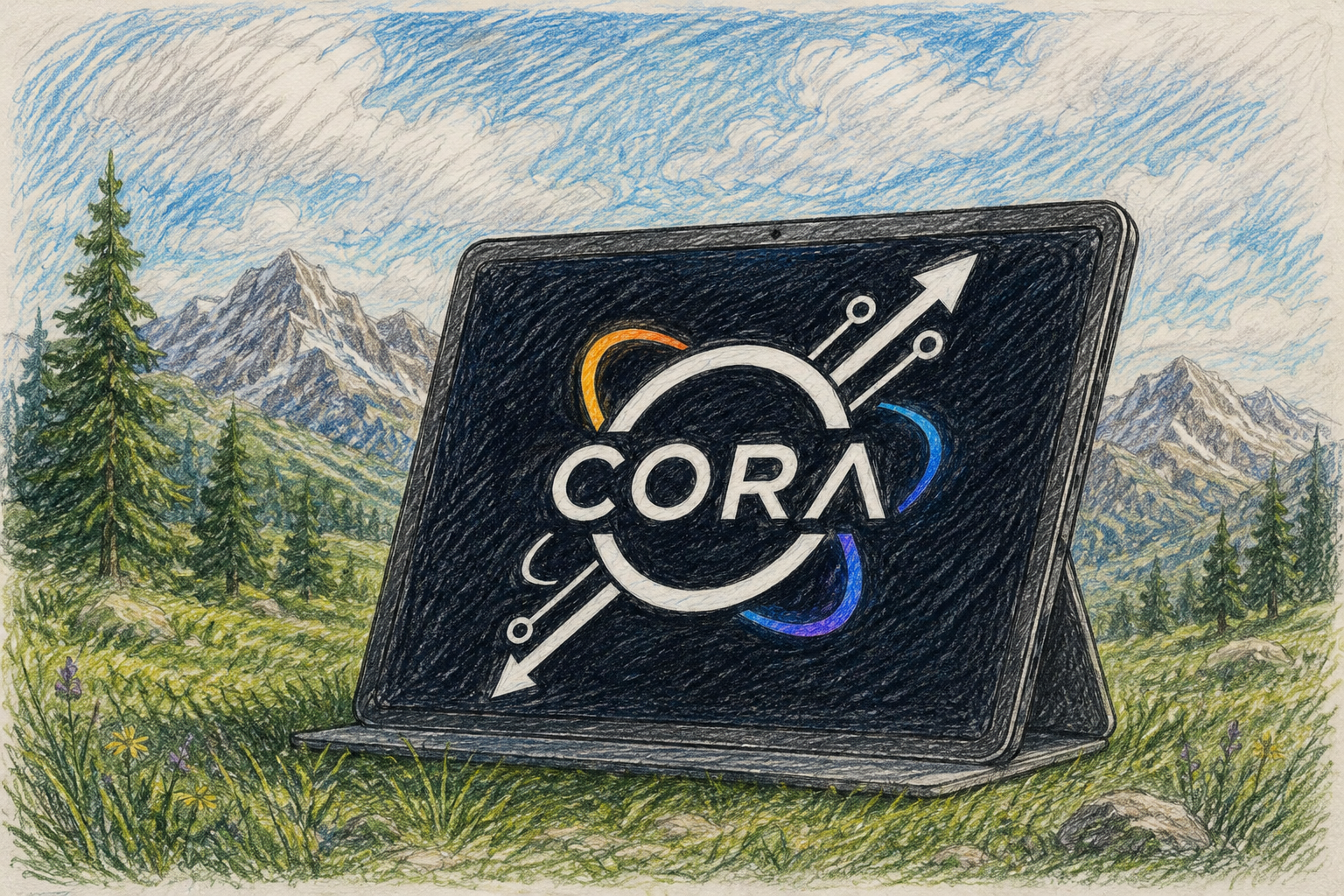 Cora AI Tablet Çizimi